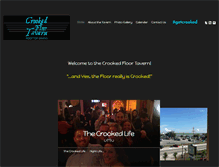 Tablet Screenshot of crookedfloortavern.com